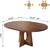 Round extendable dining table 6 thumbnail