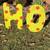 metal yard art - HO HO HO signs on stakes 1 thumbnail