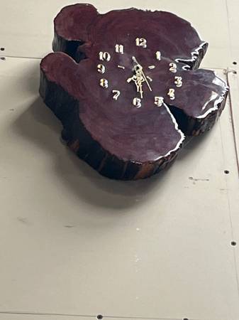 Petrified Wood Clock 1