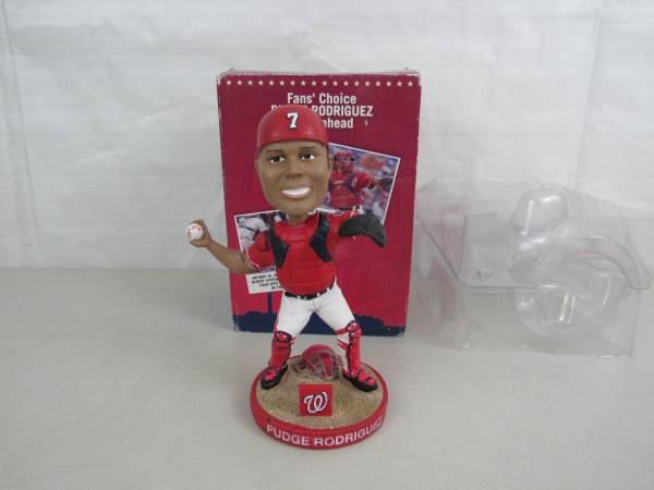 Washington Nationals IVAN "PUDGE" RODRIGUEZ Bobblehead Fan's Choice 1