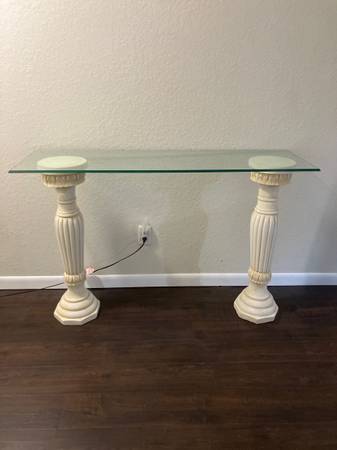 Glass console table for sale 1