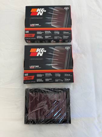 Two (2) Each K&N Engine Air Filter 1