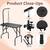 Yaheetech 32in Foldable Pet Dog Grooming Table with Adjustable Height 4 thumbnail