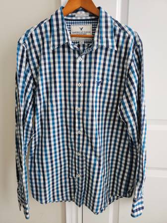 American Eagle Vintage Fit Button Up Shirt Men's size XL/TG 1