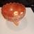 Vintage Orange Carnival Glass Bowl 1 thumbnail