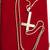 Sterling silver necklace chain with cross pendant 3 thumbnail