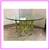 Mcguire Furniture Pistachio Bamboo + Leather Dining Table + Set Of Eig 5 thumbnail