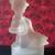 Vintage L.E. Smith Frosted Satin Glass Girl and Geese 1 thumbnail