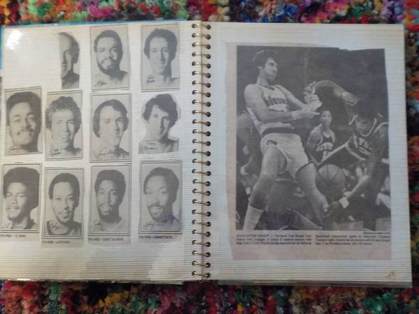 Portland Blazers Bill Walton 1978-1980 Photo Album Bill Schonely 1