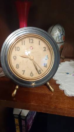 Vintage GE General Electric 3H98 Navigator Nautical Ship Wheel Clock 1
