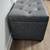 Gray Tufted Storage Ottoman Set of 2 3 thumbnail