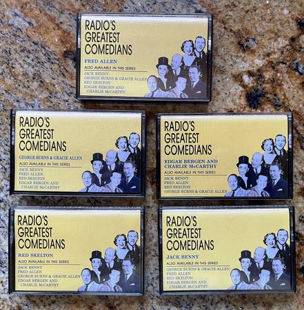 Radio's Greatest Comedians 5 different cassettes: Allen, Benny, Burns, 1
