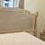 QUEEN bed antique white cane wood headboard footboard cottage French Provi 2 thumbnail