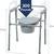 Steel Folding Deep Seat Bedside Comode Chair 3 thumbnail
