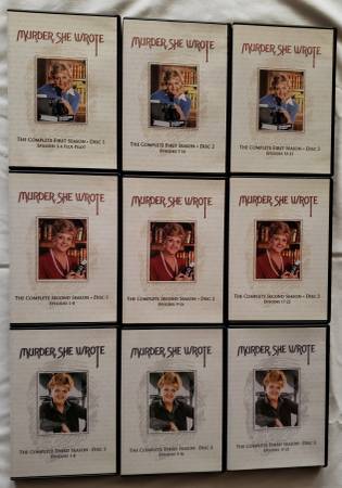 Murder She Wrote S1-4, Columbo S1, Quincy S1-2, S.H. Jeremy Brett 1