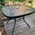 Patio Furniture- Round Square Dining Table With Glass Top Seats 4 People 1 thumbnail
