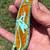 Beautiful custom-made Damascus steel with beautiful handle Skinner hunting knife 6 thumbnail