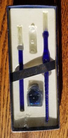 Glass Ink Pens - cobalt blue 1