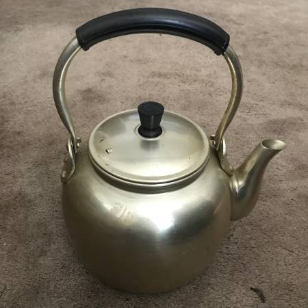 Vintage Display Teapot Asian Metal Tea Pot 1