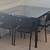 Stylish black tempered Glass table with 3 chairs 1 thumbnail