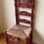 🔴 Hand-Painted Rustic Ladderback Chair w/ Rush Seat – Spanish Colonia 2 thumbnail
