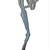 Mid Century Modern Large 24" Brutalist Bronze Sax Player Statue 3 thumbnail