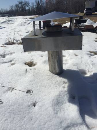 Stainless chimney/ 4' roof 1