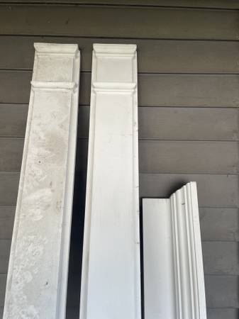 decorative post around front door way 1