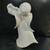 Vintage Collectible Angel Figurine Playing Lyre~Harp White Glossy Ceramic 12" H 10 thumbnail