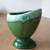 Antique Small Oblong Slanted Green Drip Glaze Ceramic Pottery Planter 4 thumbnail