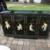 Vintage Mid Century Chinoiserie rolling bar cart B27 1 thumbnail
