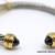 Stainless Steel & Silver Cable Wire Cuff Bracelet,  Yurman Style. 15 thumbnail