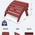 NEW Kingyes Folding Polyethylene Adirondack Ottoman for Adirondk Chair 6 thumbnail
