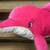 Kids Jumbo 36" Pink Dolphin Plush Stuffed Animal - Like New 11 thumbnail
