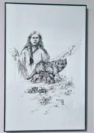 Native American Print Hand Signed By Mary Selfridge 11 X 17 1