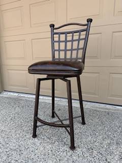 Iron swivel stools 1