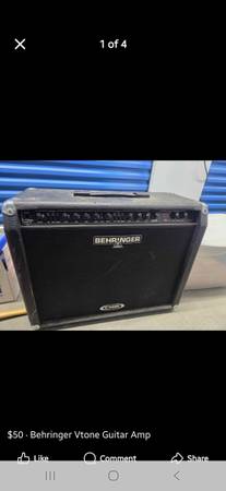 Behringer Vtone guitar amplifier GMX210 1