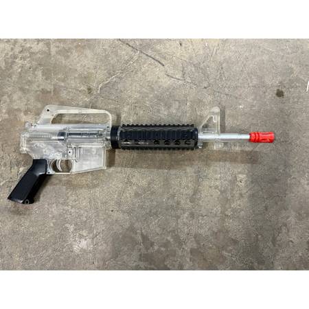 Crosman Stinger R34 Airsoft Rifle, 6mm, Spring Loaded. Missing removable stock. 1