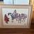 Large Framed Carol Grigg  “LEAVING WINTERS CAMP” 1 thumbnail
