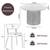 Brand New Marble Dining Table with 4 Chairs – Pick Up Only 5 thumbnail