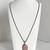 VTG. Sterling Silver Pink Mother Of Pearl Pendant 28" Necklace 26.9 Gr 1 thumbnail