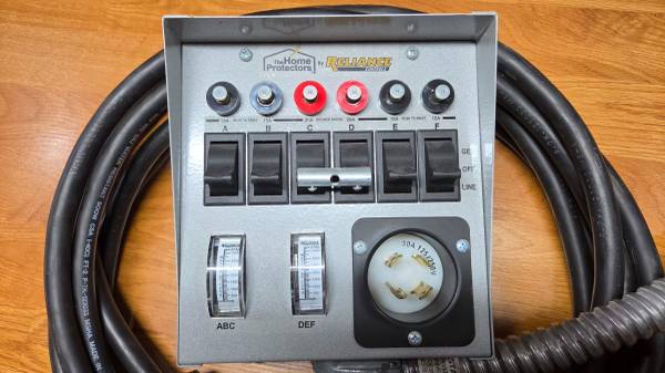 Reliance 30216B Transfer Switch 1