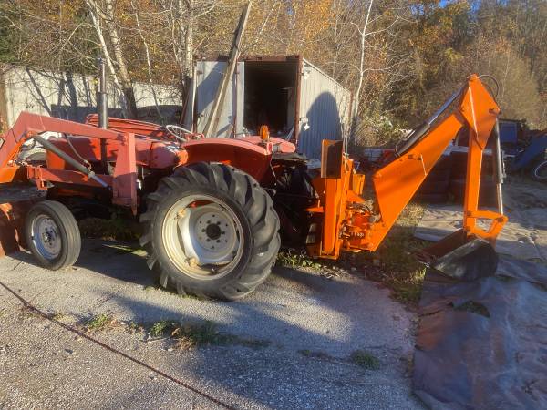 Allis chalmers 5030 with loader and Woods Hole 750 groundbreaker 1