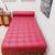 Vintage artisan made leather wood daybed, Barcelona style 8 thumbnail
