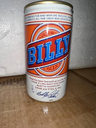 1 can of unopened Billy Beer 1