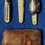 Schlemper vintage folding  knife, spoon, fork set with case 4 thumbnail