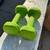 2 x 3 Lbs Weights Green Dumbbells Omnie 5 thumbnail
