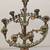 RARE TABLE CANDELABRA REPAIR PROJECT 10-CANDLE, CIRCULAR, ORNATE BRASS 2 thumbnail