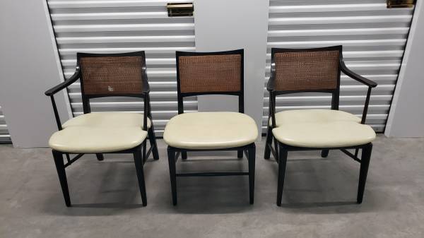 Three Edward Wormley for Dunbar chairs 1