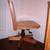 Wooden Banker's Office Desk Chair Retro High Quality Swivel Rolls 7 thumbnail